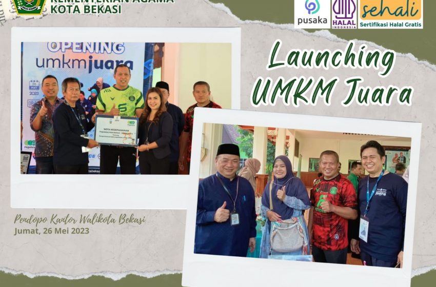  Sehati Halal Hadir pada Launching UMKM Juara Kota Bekasi